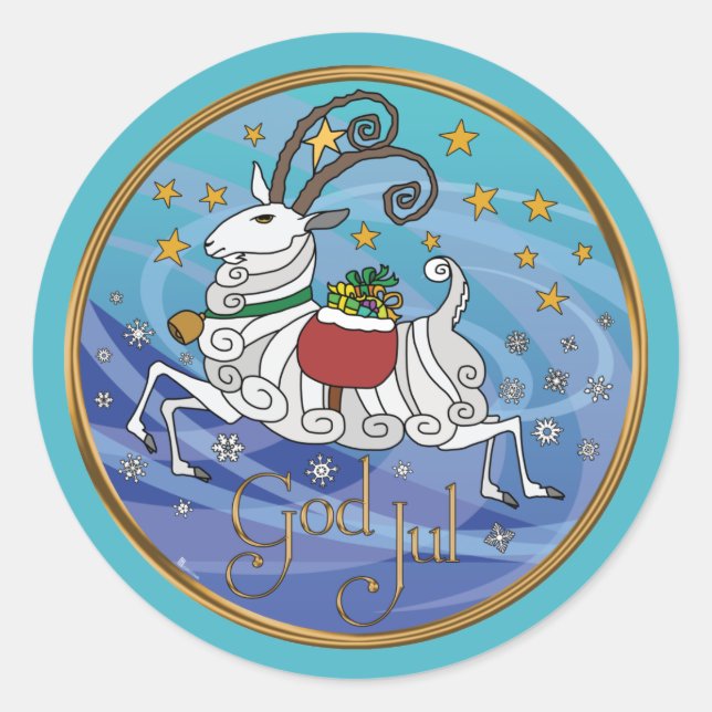 Julbok Yuletide Sticker (Front)