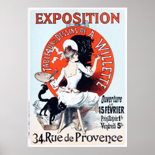 Jules Cheret Exposition Poster Art Nouveau