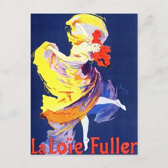 Jules Cheret Folies Bergere Postcard (Front)