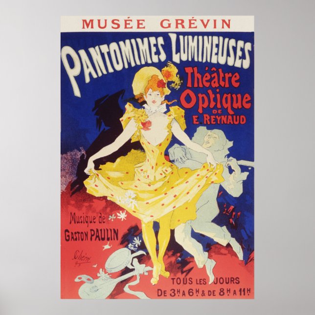 Jules Cheret Pantomimes Lumineuses Poster (Front)