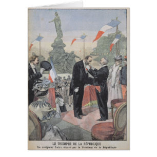 Jules Dalou  being awarded with the medal