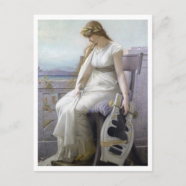 Jules Joseph LeFebvre, Sappho, 1884 Postcard (Front)