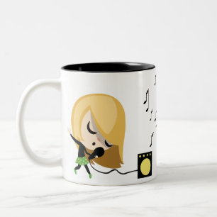 Jules the singer Two-Tone coffee mug