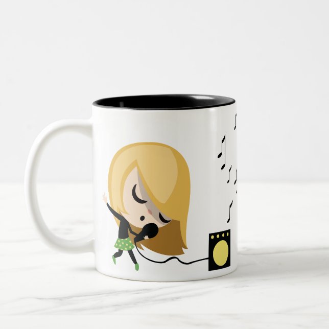 Jules the singer Two-Tone coffee mug (Left)