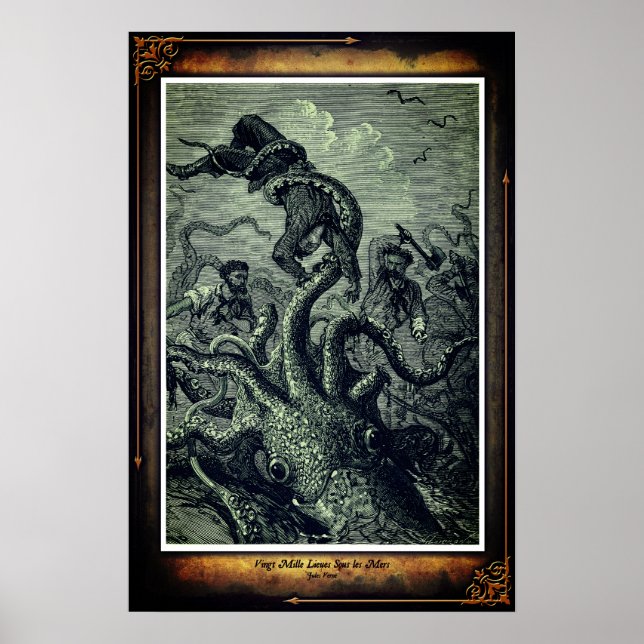 Jules Verne 20000 Leagues Under the Sea Poster 2 (Devant)
