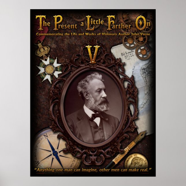 Jules Verne Commemorative Poster (Front)