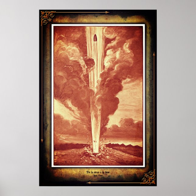 Jules Verne From the Earth to the Moon Poster 2 (Front)