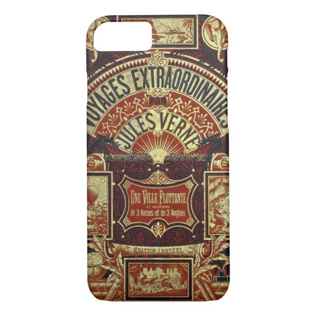 Jules Verne Old Book Cover (Back)