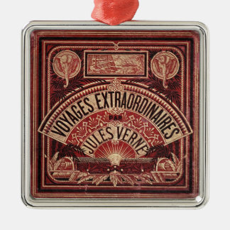 JULES VERNE "VOYAGES EXTRAORDINAIRES" (1878) METAL ORNAMENT