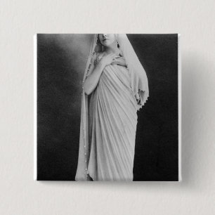 Julia Bartet in 'Antigone' by Sophocles 2 Inch Square Button