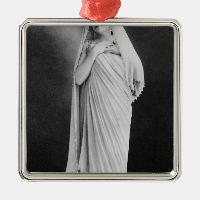 Julia Bartet  in 'Antigone' by Sophocles Metal Ornament (Front)