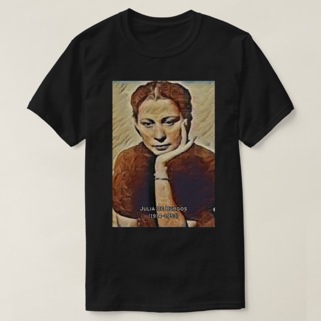 Julia de Burgos T-Shirt (Design Front)