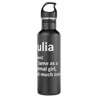 JULIA Definition Personalized Name Funny Birthday  710 Ml Water Bottle