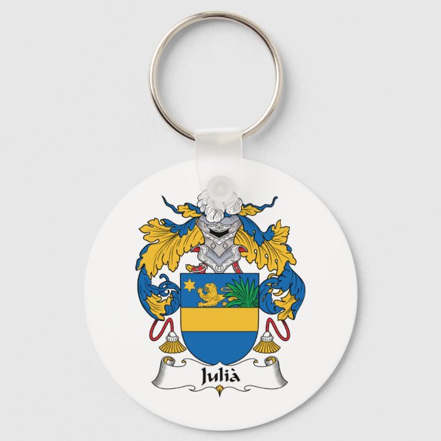 Julia Family Crest Keychain (Front)
