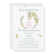 JULIA First Communion Invitation
