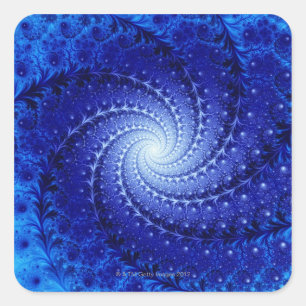 Julia Fractal 4 Square Sticker