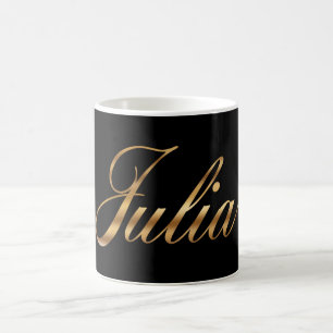Julia gold Design Lettering Tasse Kaffeetasse Coffee Mug