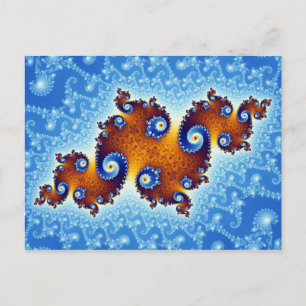 Julia Island Mandelbrot Set Postcard