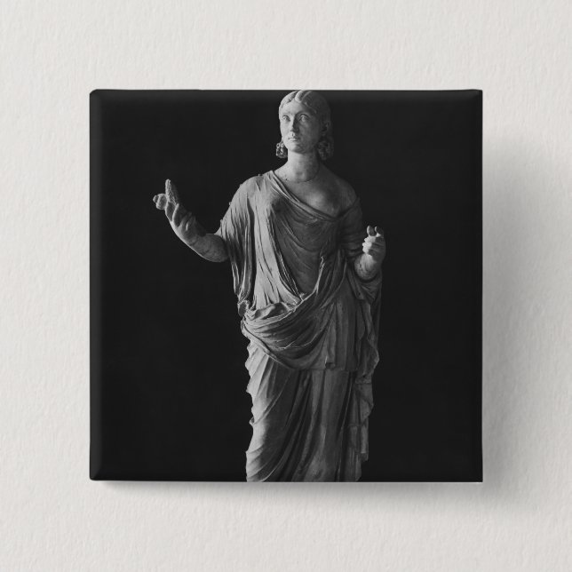 Julia Mamaea  mother of Emperor Severus Alexander 2 Inch Square Button (Front)