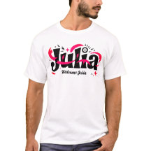 Julia Name T-Shirt – Personalized Stylish Name Tee