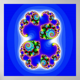 Julia Set Mandelbrot Set Fractal Geometry Poster