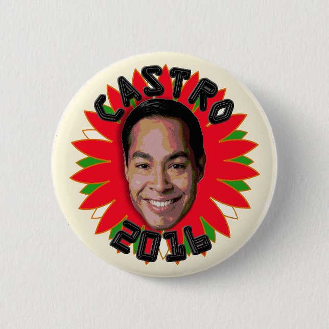 Julian Castro 2 Inch Round Button (Front)