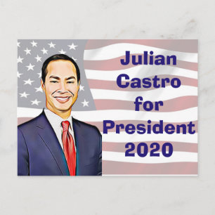 Julian Castro for President 2020 Election Keepsake Postcard