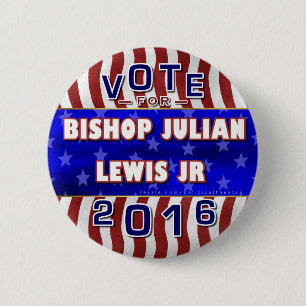 Julian Lewis President 2016 Election Independent 2 Inch Round Button