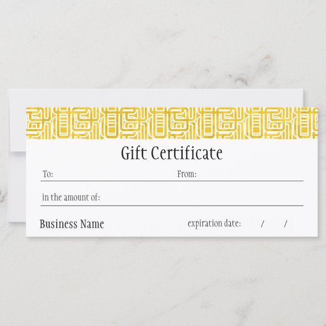Julianna Gift Certificate (Front)