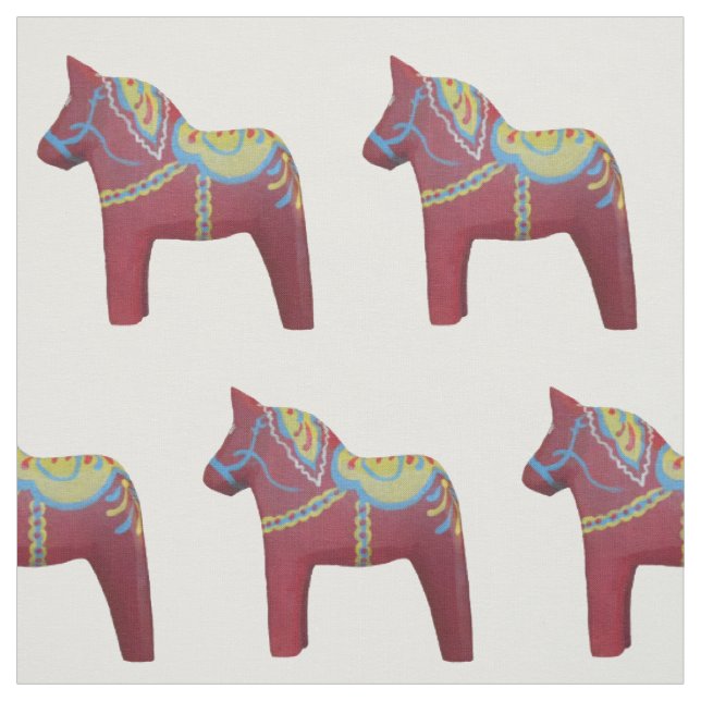 Julia's Dala Horse Fabric (Swatch)