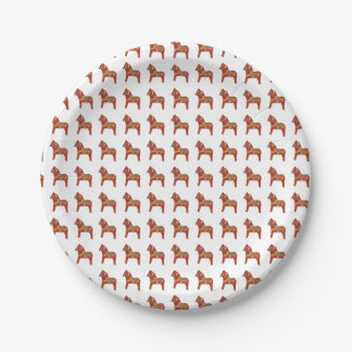 Julia's Dala Horse Paper plate