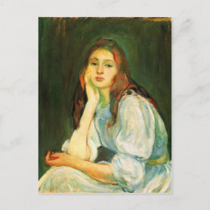 Julie dreaming by Berthe Morisot Postcard