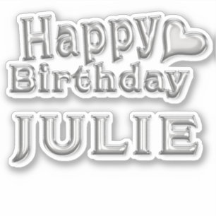 Julie Happy Birthday Autocollants