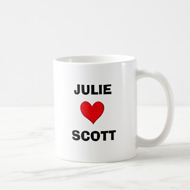 JULIE LOVES SCOTT COFFEE MUG (Right)