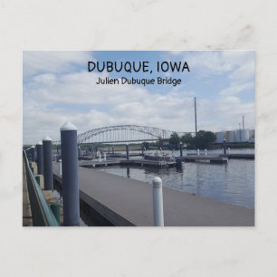 Julien Dubuque Bridge in Iowa  Postcard