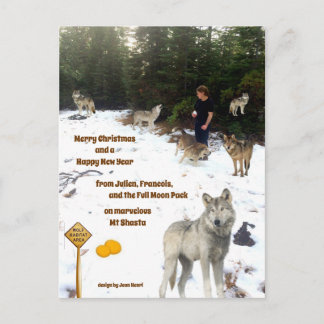 Julien, Francois, and the Full Moon Pack Postcard