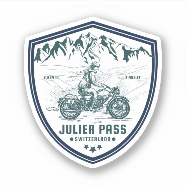 Julier pass swiss–alps motorcycle tour (Front)
