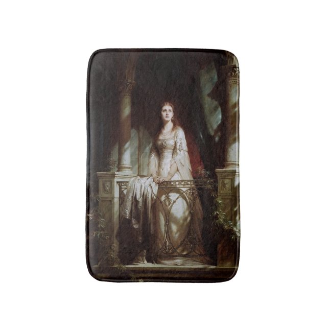 Juliet by Thomas-Francis Dicksee Bath Mat (Front Vertical)