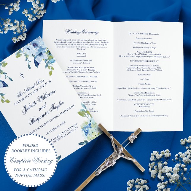 Juliet Catholic Wedding Ceremony with Mass Program (Creator Uploaded)