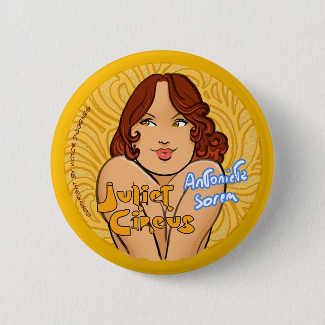 Juliet Circus - Antonieta Sorem 2 Inch Round Button (Front)