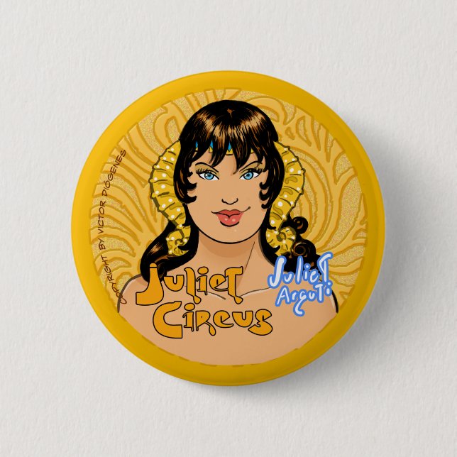 Juliet Circus - Juliet Arguti 2 Inch Round Button (Front)