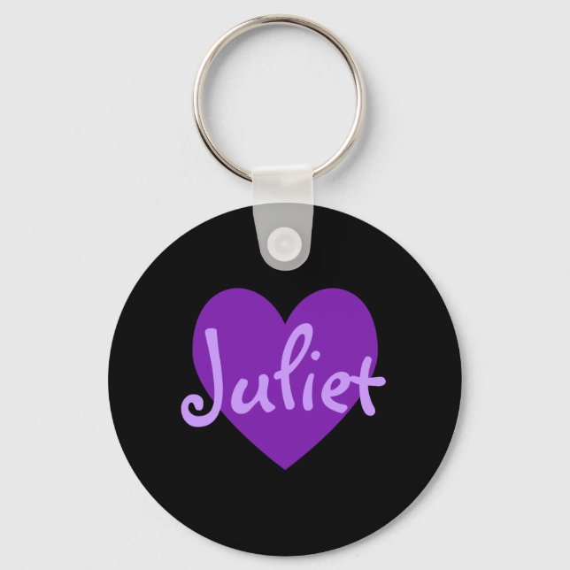 Juliet in Purple Keychain (Front)
