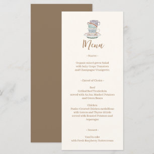 JULIET Tea Set Party Menu
