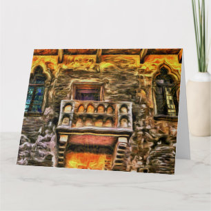 Juliet's Balcony Verona Van Gogh  Card