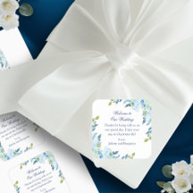 Juliette Blue Hotel Guests Wedding Welcome Bag