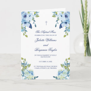 Juliette Catholic Wedding Ceremony with Mass Program