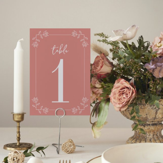 Juliette Frame | Curated Colours | Wedding Table Number (Creator Uploaded)