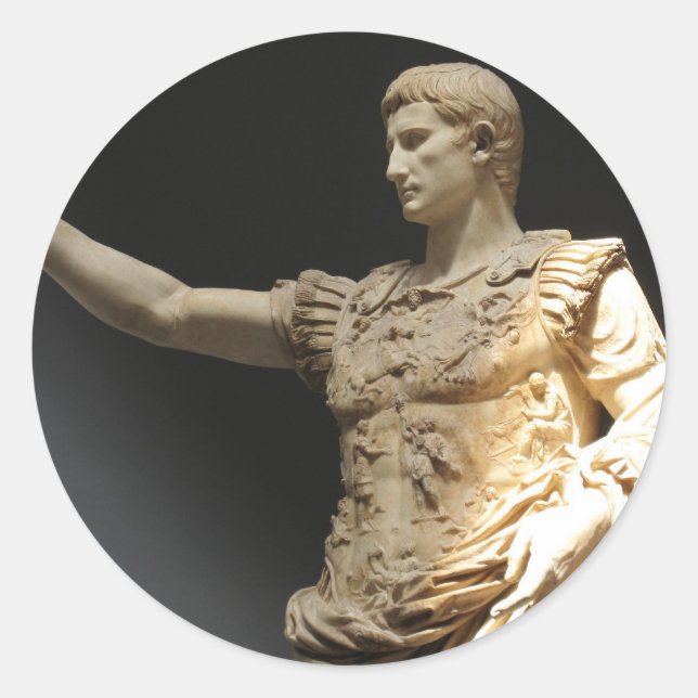 Julius Caesar Classic Round Sticker (Front)