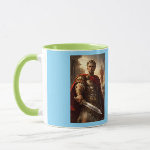 Julius Caesar green and azure Mug