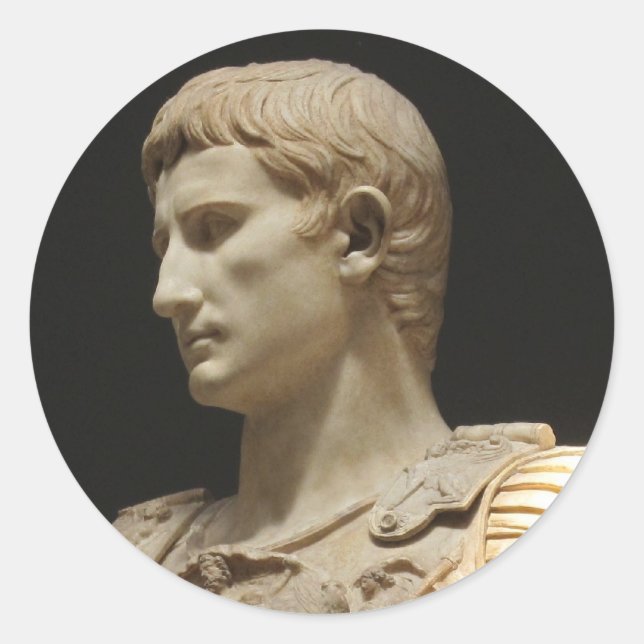 Julius Caesar image picture Classic Round Sticker (Front)